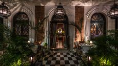 shot of doors and plants at The Magistracy, a restaurant that's part of Wallpaper's Hong Kong tour