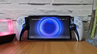 Image of the PlayStation Portal handheld gaming device