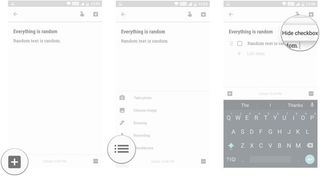 Google Keep edit list