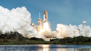 Space Shuttle Columbia launches on mission STS-62.