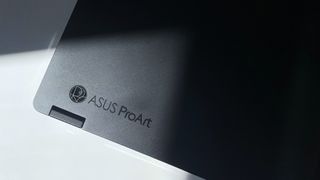 Close up of the ProArt logo on the Asus ProArt PX13