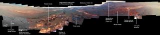 Panoramic view of Mars