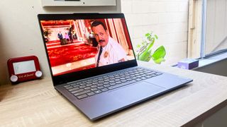 Lenovo Slim 7 (2024) review unit on desk