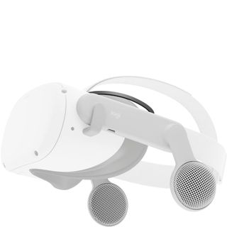 Render of the Logitech Chorus clip-on headphones for Quest 2