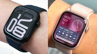 Apple Watch 10 (left) vs. Apple Watch 9