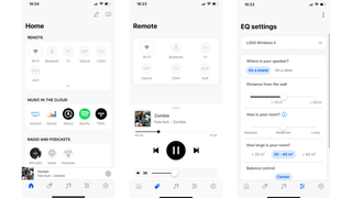 KEF LS50 Wireless II control app screenshots