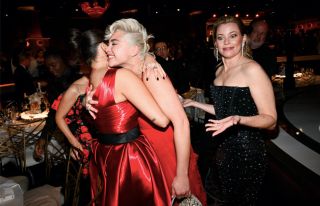 Selena Gomez, Florence Pugh and Elizabeth Banks at the 81st Golden Globe Awards held at the Beverly Hilton Hotel on January 7, 2024 in Beverly Hills, California.