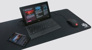 SteelSeries QcK XXL Gaming Mousepad review Surface Pro, SteelSeries Rival 100, and Lumia 1520