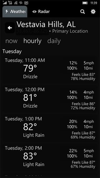 Echo Weather Radar