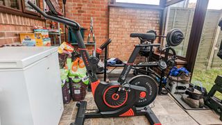 Echelon Ex-3 Smart Connect Bike set up in home spare room