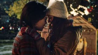 Jimmy O. Yang and Nina Dobrev in Love Hard