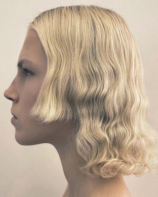 Prada hairstyle shown in #Hairtests by Gudio Palau