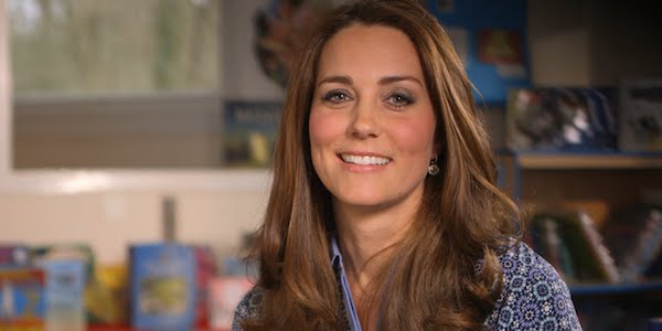 Kate Middleton smiling in Place2Be video message