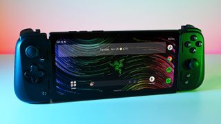 Image of the Razer Edge and Kishi V2 Pro connected.