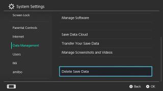 How To Delete Nintendo Switch Games Delete Save Data