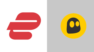 ExpressVPN and CyberGhost logos