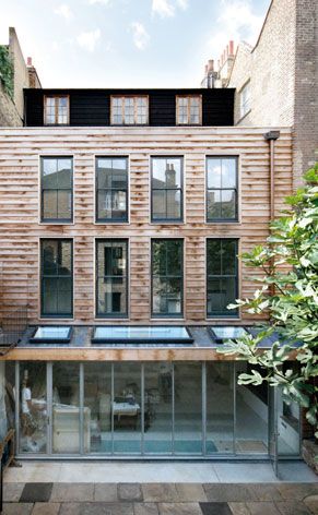 A modern extension added to the rear of a house built in 1720