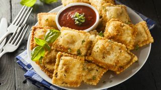 Super bowl air fryer recipes - fried ravioli