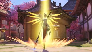 Overwatch 2 Mercy resurrecting animation