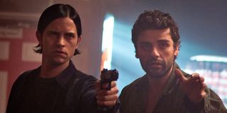 Brian Petsos and Oscar Isaac in Revenge for Jolly!