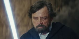 Mark Hamill as Luke Skywalker in Star Wars: The Last Jedi