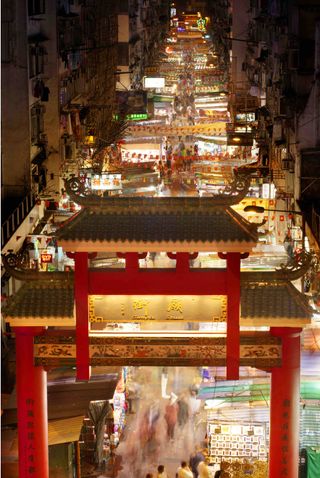 Temple street market hong kong