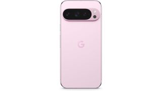 Google Pixel 9 Pro smartphone in pink/rose on white background