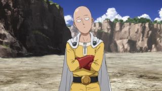 The legendary One Punch Man in One Punch Man.