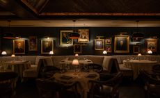 Dining room at Found hotel, Chicago, USA