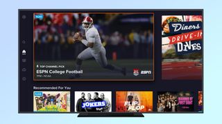 Updated Sling TV home menu