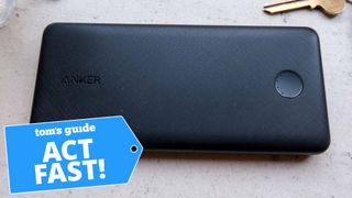 Anker PowerCore Slim 10000 portable charger with a Tom&#039;s Guide deal tag