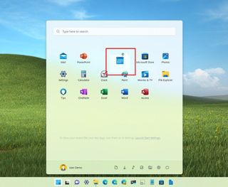 Start menu create app folder