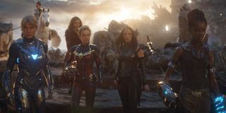 lady avengers assemble in Avengers Endgame