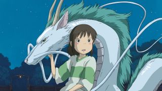 Chihiro and Haku in Spirited Away.