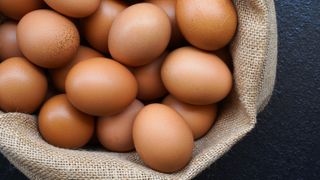 A basket of eggs