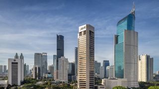 Jakarta skyline in Indonesia