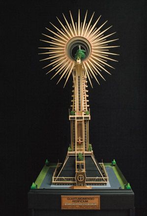 View of Model of Quartumdimensio Aedificium