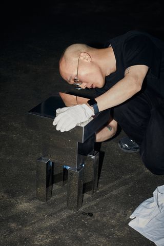 Seongil Choi in the studio