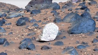 Light-toned Martian rock