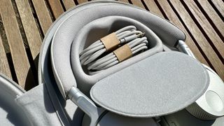 Cambridge Audio P100 on a wooden table in the sun