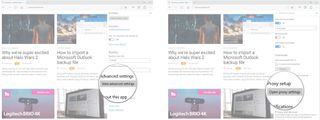 Click View advanced settings. Click Open proxy settings.
