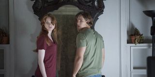 Karen Gillan and Brenton Thwaites in Oculus