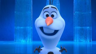 Olaf telling a story in Frozen