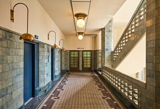 Hallway with 1930s tiled interior