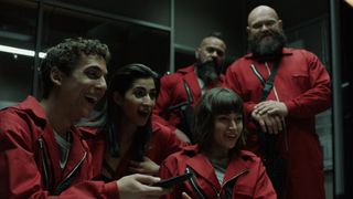 A promo shot from the Netflix show Money Heist