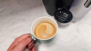 Nespresso Vertuo Lattissima with a freshly brewed americano