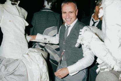 Backstage at Thom Browne Haute Couture show in Paris 2023