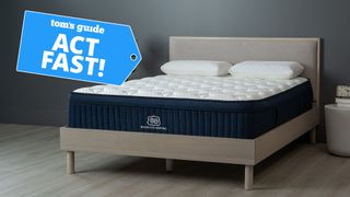 Brooklyn Bedding Aurora Luxe with &#039;act fast&#039; sale badge overlaid