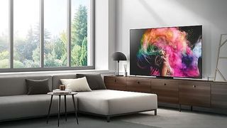 Samsung S95C OLED TV in living room