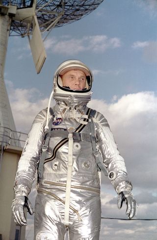 John Glenn in Project Mercury Suit